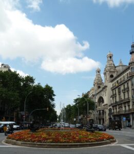 Sightseeing in Barcelona, Spain