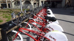 Bicing Bikes in Barcelona, Spain