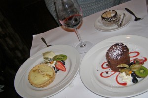 Dessert at Bouchon Bistro