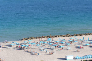 Lounging on the ocean in South Beach