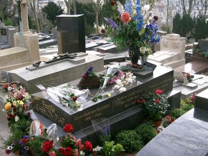 Gravesite of Edith Piaf in Paris, France