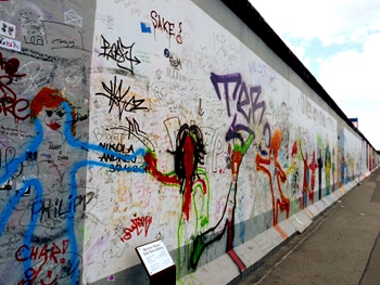 East Side Gallery on the Berlin Wall