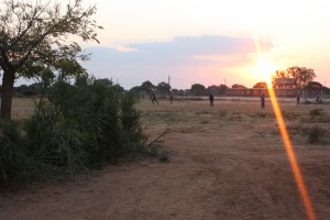 Children Playing Soccer in Palapye