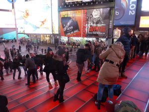 Times square 2-15 famous red steps
