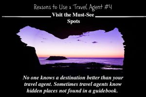 Reason to use a travel agent