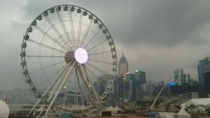 Hong Kong under the storm clouds