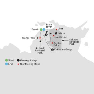 Kakadu's Ancient Secrets Map