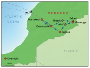 Gems of Morocco Map