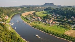 Danube-river-Saxony-mountains
