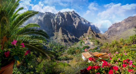 Masca village, the most visited tourist attraction of Tenerife, Spain