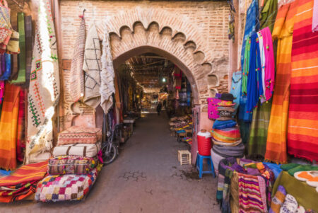 60 Second Geography – Beyond Exotic in Morocco Market in Old Medina Marrakech, Morocco