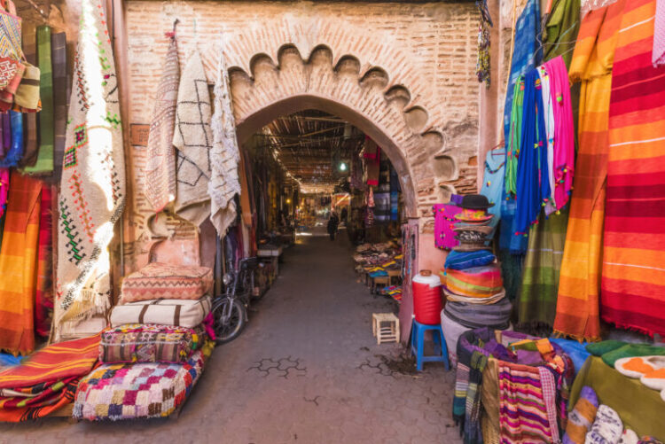 Market in Old Medina Marrakech, Morocco
