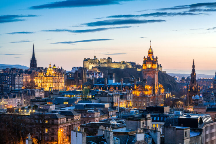 Edinburgh Evening Skyline