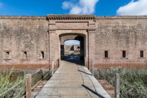 Stone entrance to Fort Pulaski