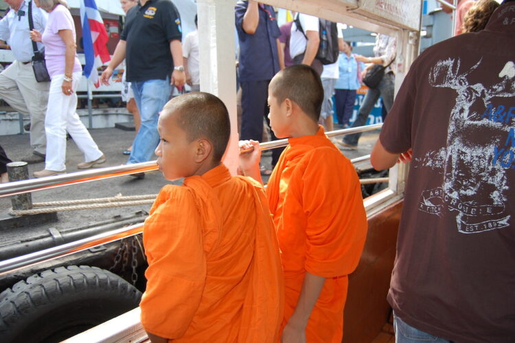 Young monks in Bangkok
