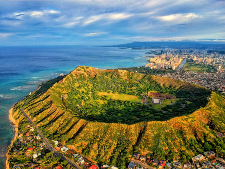 Diamond Head crater in Hawaii