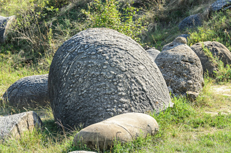 Trovant stone formation in Romania