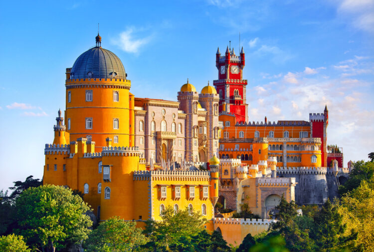 Palace of Pena in Sintra. Lisbon, Portugal
