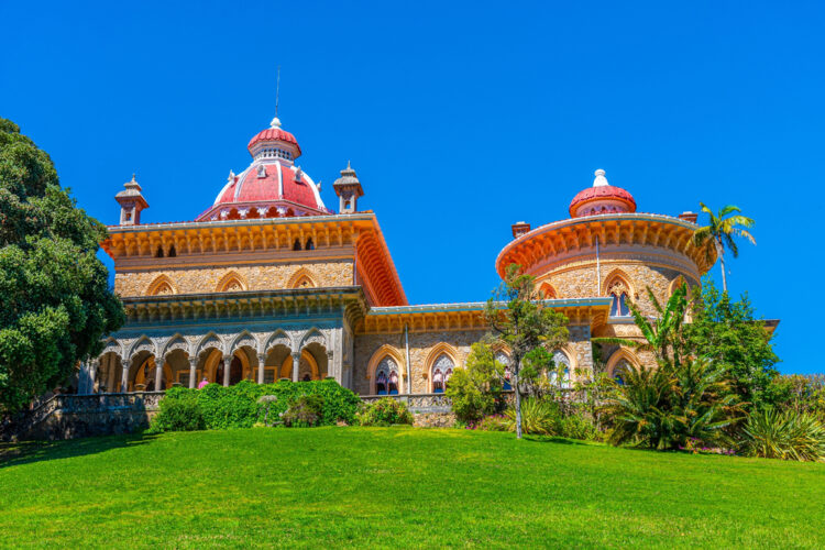 View of Palace of Monserrate at Sintra, Portugal