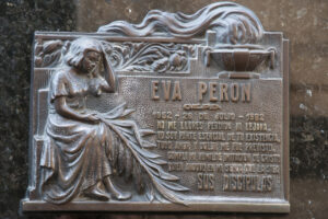 Eva Peron Grave Plaque - Buenos Aires - Argentina