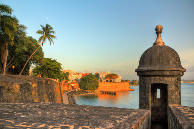 Fort San Felipe del Morro in old San Juan in Puerto Rico