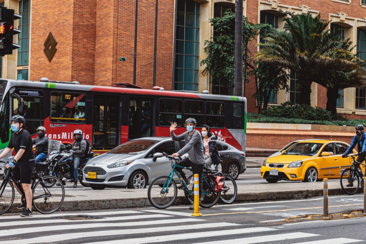 Bicycling in Bogata, Columbia