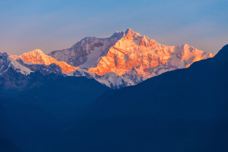  Mount Kangchenjunga in India is the third-highest mountain in the world.