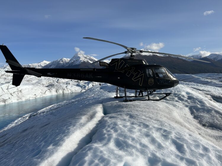 Our landing perch next to the melt pool