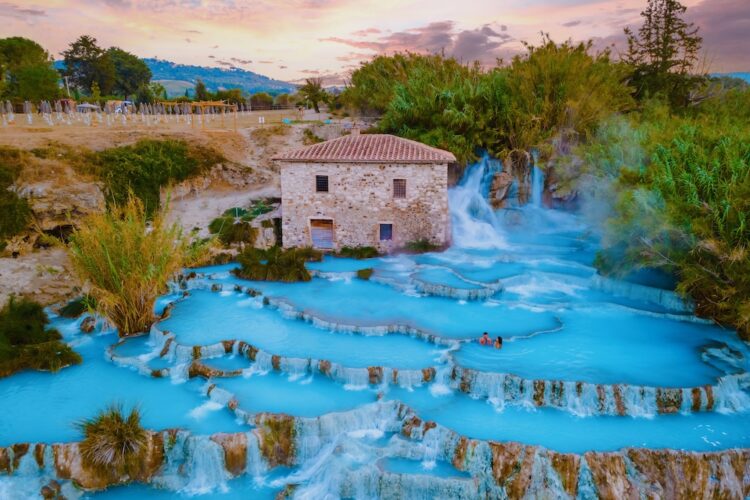 Saturnia Hot Springs in Tuscany