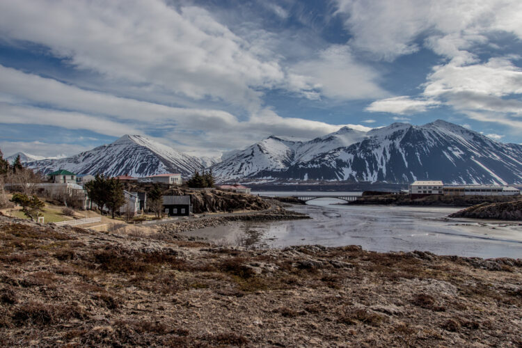 Icelandic landscape during a car trip To Borgarnes,,Iceland