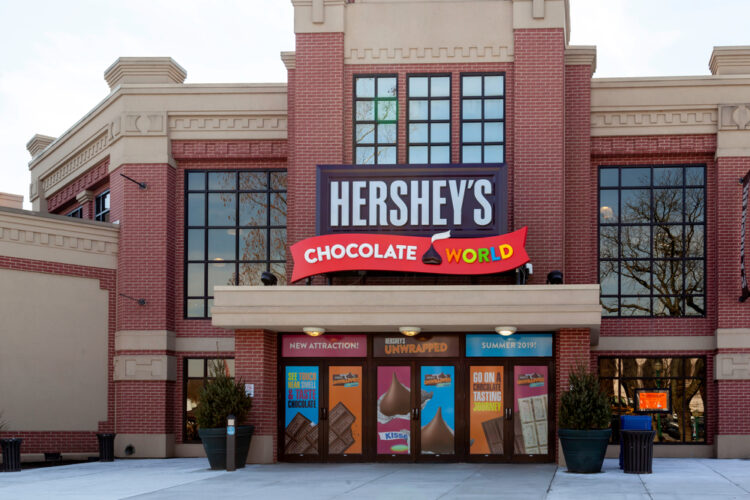 Hershey’s Chocolate World store in  Pennsylvania