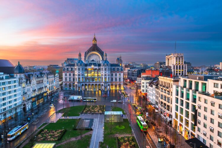 Antwerp, Belgium cityscape 