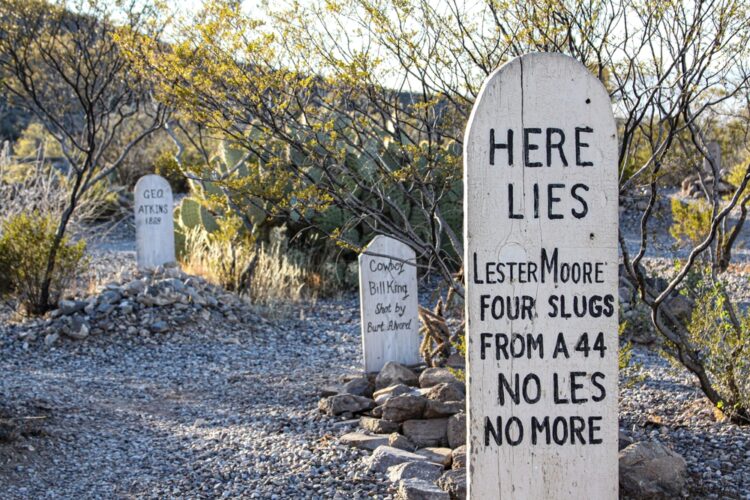 Boot Hill Arizona Grave Marker