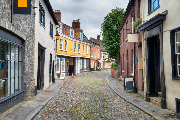 Elm Hill in Norwich