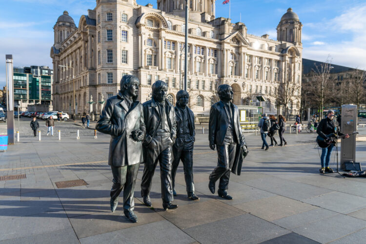 The Beatles statue, Liverpool city center