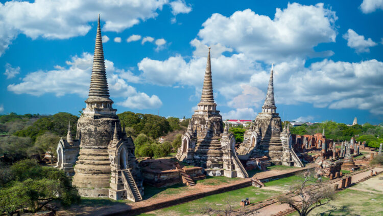 The former Thai capital of Ayutthaya