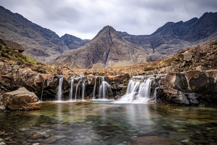 Ethereal Beauty of Fairy Pools Under the Majestic Skye Mountains