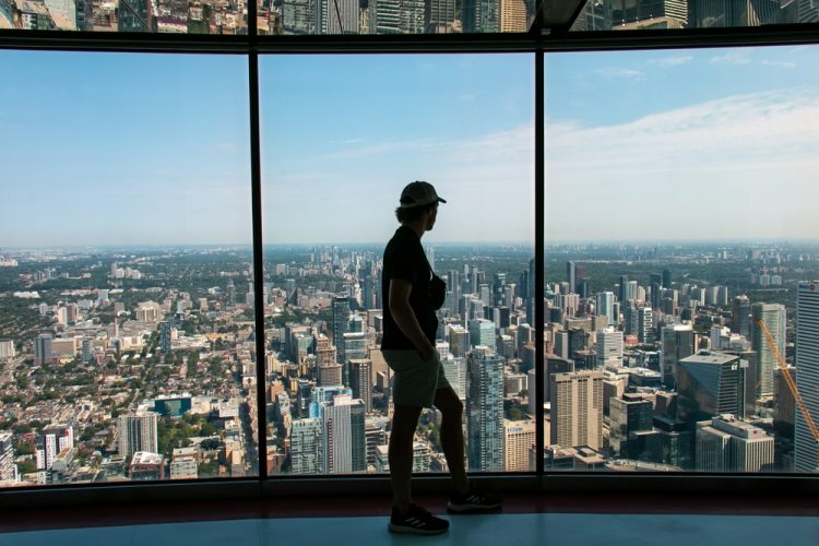 CN Tower in Toronto city Skyline Views