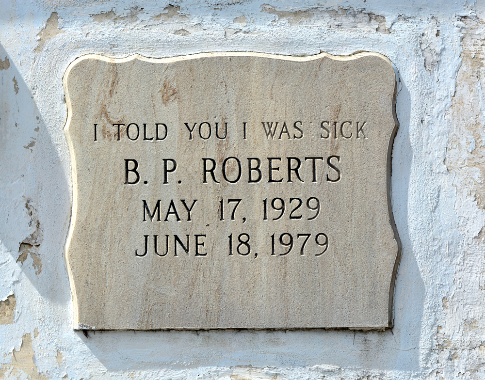 Graveyard tombstone