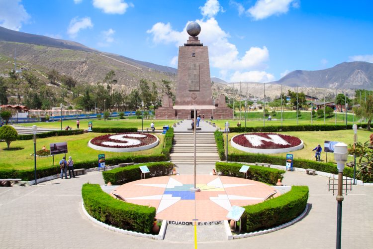 Monument Mitad del Mundo near Quito in Ecuador