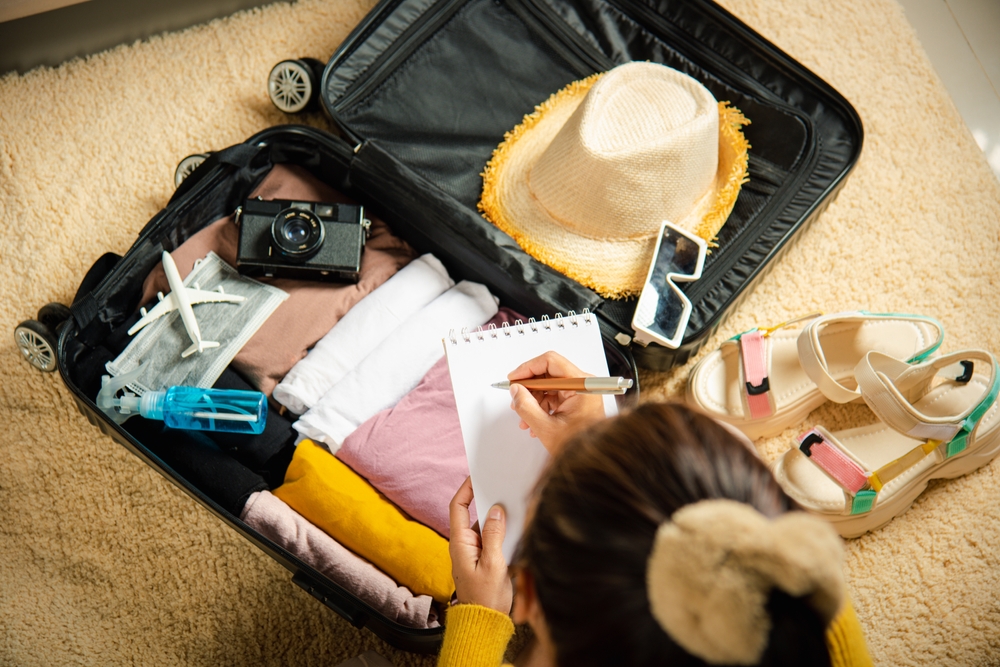 Well packed suitcase