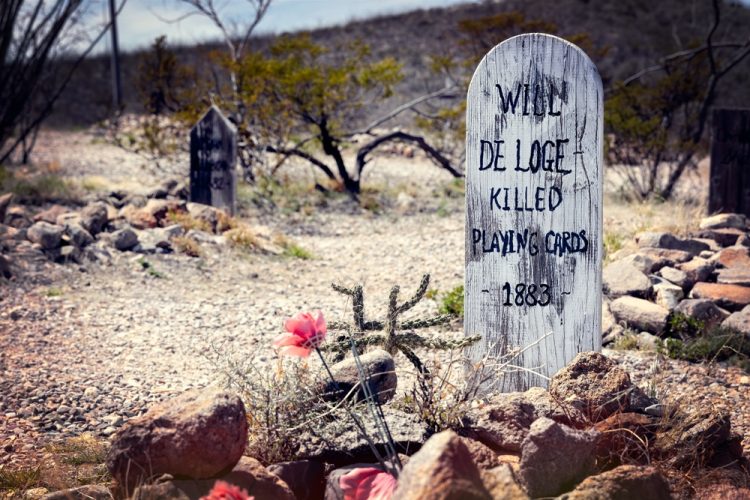 Graveyard tombstone