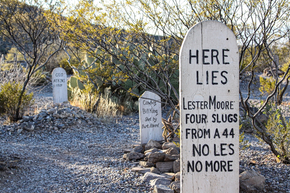 Graveyard tombstone