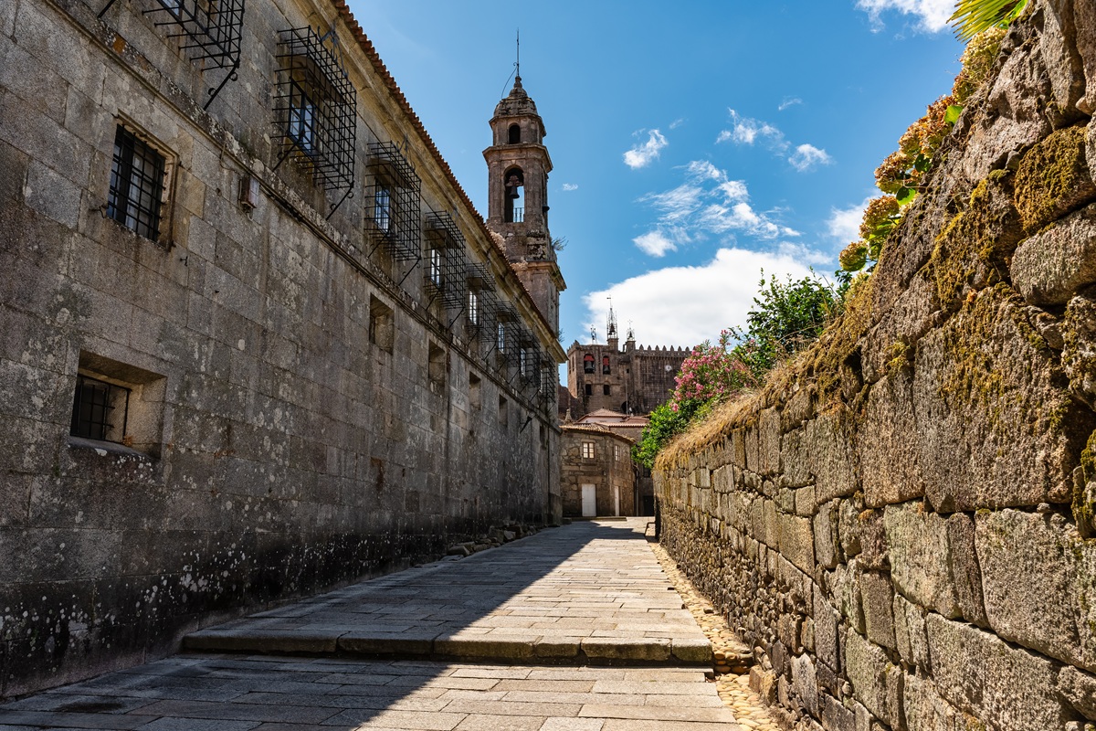 Monastery of Santa Maria in the monumental city of Tui, Pontevedra, Galicia. Image: AdobeStock