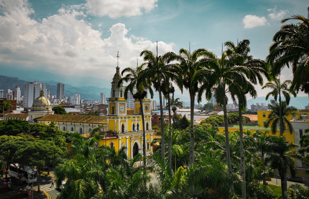Iglesia San Laureano in the city of Bucaramanga, Colombia.