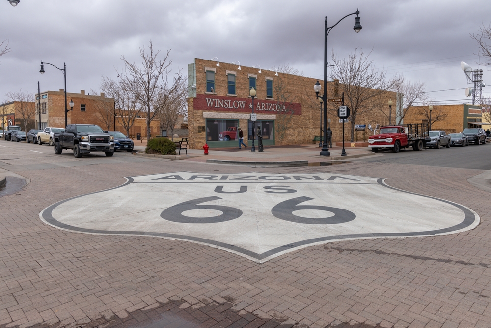 Winslow,Arizona,Route,66 Street Sign