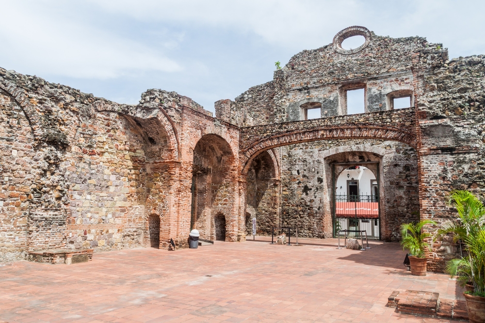 Ruins of Santo Domingo Church in Casco Viejo