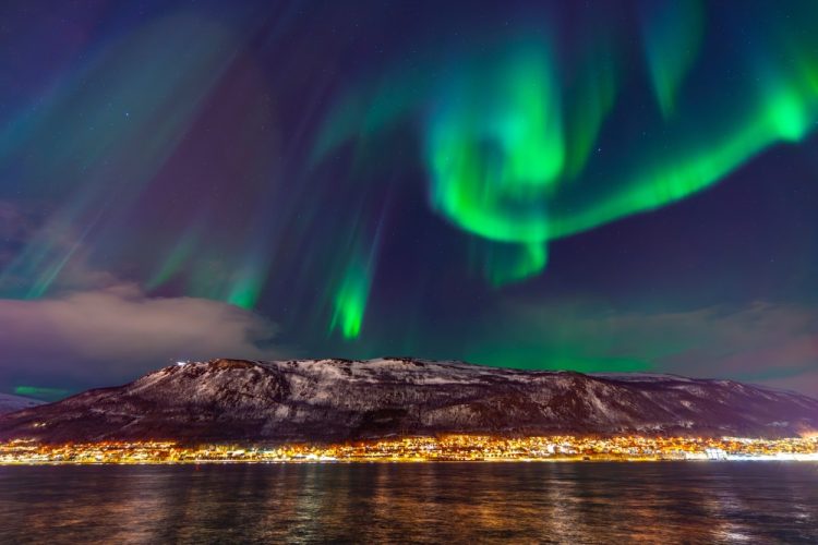 The spectacular Northern Lights above Tromsø