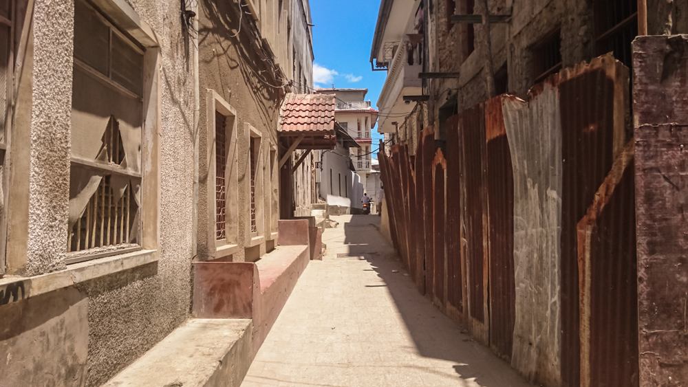 Old narrow streets of Stone town