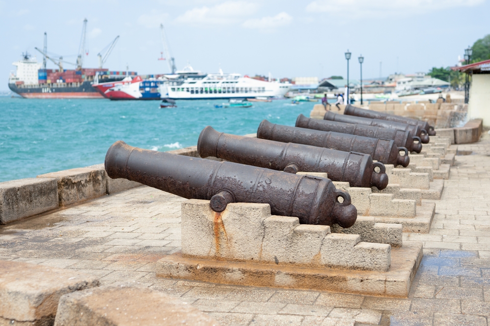 Cannons protected the Stone Town PORT